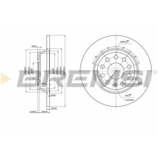 DBB306S BREMSI Тормозной диск