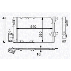 350203703000 MAGNETI MARELLI Конденсатор, кондиционер