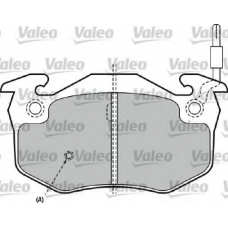 540753 VALEO Комплект тормозных колодок, дисковый тормоз