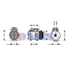850360N AKS DASIS Компрессор, кондиционер