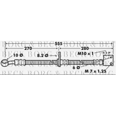 BBH7445 BORG & BECK Тормозной шланг