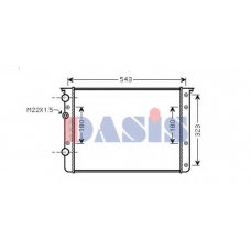 041620N AKS DASIS Радиатор, охлаждение двигателя