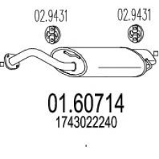 01.60714 MTS Глушитель выхлопных газов конечный
