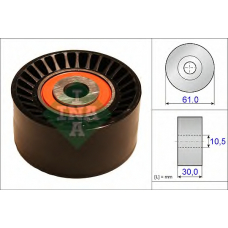 532 0624 10 INA Паразитный / Ведущий ролик, зубчатый ремень