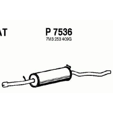 P7536 FENNO Средний глушитель выхлопных газов