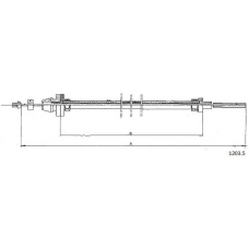 1203.5 CABOR Тросик газа