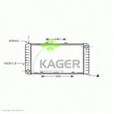 31-1604 KAGER Радиатор, охлаждение двигателя