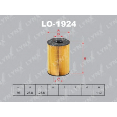 LO-1924 LYNX Фильтр масл.bmw 5(f10-18) 4.4t