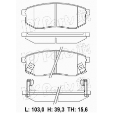 IBR-1H05 IPS Parts Комплект тормозных колодок, дисковый тормоз