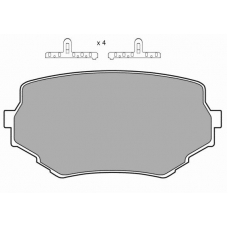 FBP-1046 FREMAX Комплект тормозных колодок, дисковый тормоз