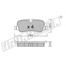 710.0 fri.tech. Комплект тормозных колодок, дисковый тормоз