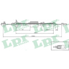 C0184C LPR Трос, управление сцеплением