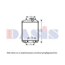 360027N AKS DASIS Радиатор, охлаждение двигателя