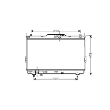 HY2113 AVA Радиатор, охлаждение двигателя