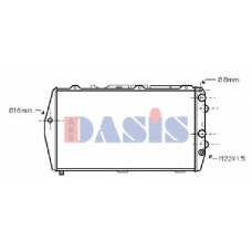 481050N AKS DASIS Радиатор, охлаждение двигателя
