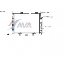 MSA2189 AVA Радиатор, охлаждение двигателя