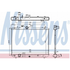 69400 NISSENS Радиатор, охлаждение двигателя