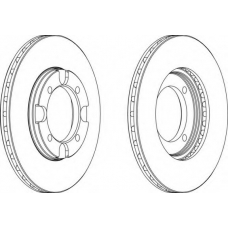 DDF293-1 FERODO Тормозной диск