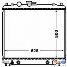 8MK 376 770-161 HELLA Радиатор, охлаждение двигателя