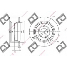 BD1741 DJ PARTS Тормозной диск