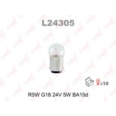 L24305 LYNX L24305 r5w g18 24v 5w ba15d лампа автомоб. lynx
