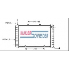 0810101 KUHLER SCHNEIDER Радиатор, охлаждение двигател