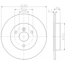 MDC2156 MINTEX Тормозной диск