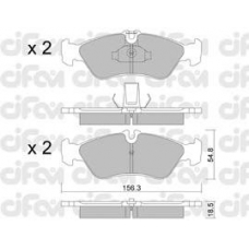 822-311-0 CIFAM Комплект тормозных колодок, дисковый тормоз