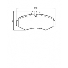 0 986 494 013 BOSCH Комплект тормозных колодок, дисковый тормоз