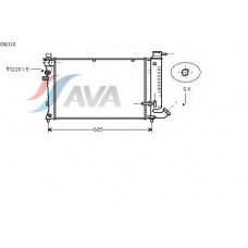 CN2110 AVA Радиатор, охлаждение двигателя