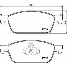 8DB 355 020-831 HELLA Комплект тормозных колодок, дисковый тормоз