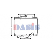 140012N AKS DASIS Радиатор, охлаждение двигателя