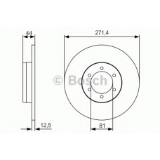 0 986 479 R03 BOSCH Тормозной диск