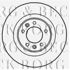 BBD4667 BORG & BECK Тормозной диск