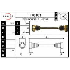 T78101 EAI Приводной вал