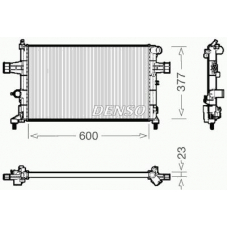 DRM20083 DENSO Радиатор, охлаждение двигателя