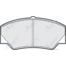PAD497 APEC Комплект тормозных колодок, дисковый тормоз