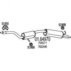 01.64970 MTS Глушитель выхлопных газов конечный
