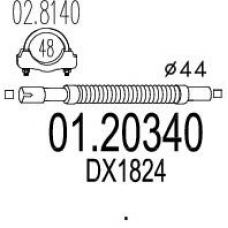 01.20340 MTS Гофрированная труба, выхлопная система