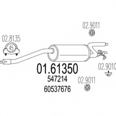 01.61350 MTS Глушитель выхлопных газов конечный