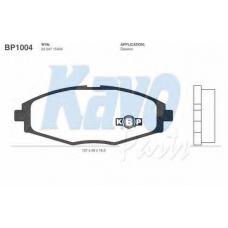 BP-1004 KAVO PARTS Комплект тормозных колодок, дисковый тормоз