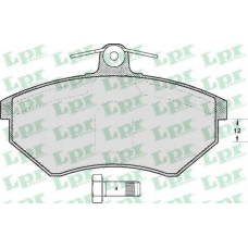05P600 LPR Комплект тормозных колодок, дисковый тормоз