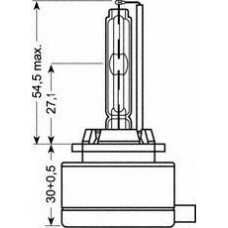 66144 OSRAM Лампа накаливания, фара дальнего света; лампа нака