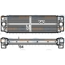 8ML 376 782-061 HELLA Интеркулер