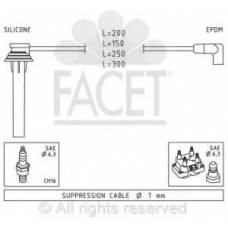 4.9719 FACET Комплект проводов зажигания