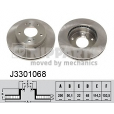 J3301068 NIPPARTS Тормозной диск