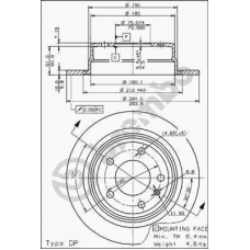 08.5675.10 BREMBO Тормозной диск