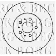 BBD5761S BORG & BECK Тормозной диск