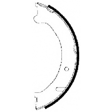 8DA 355 050-581 HELLA Комплект тормозных колодок, стояночная тормозная с