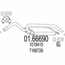 01.66690 MTS Глушитель выхлопных газов конечный